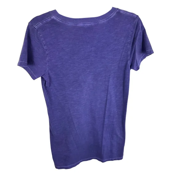 Disney Park Walt Disney World 71 Mickey Mouse Purple V-Neck Graphic Tee Womens M - Image 2