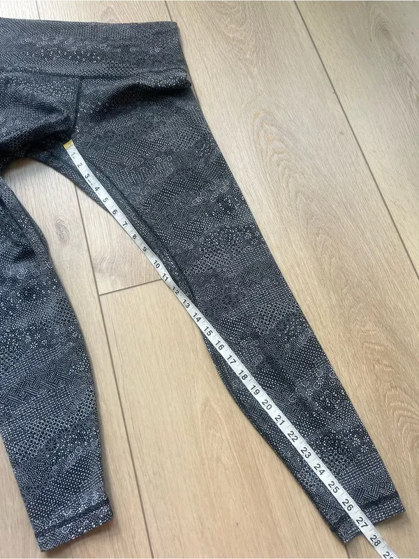 Lululemon Align Pant Full Length 28" Meisai Ice Grey Black Size 8 - Image 12