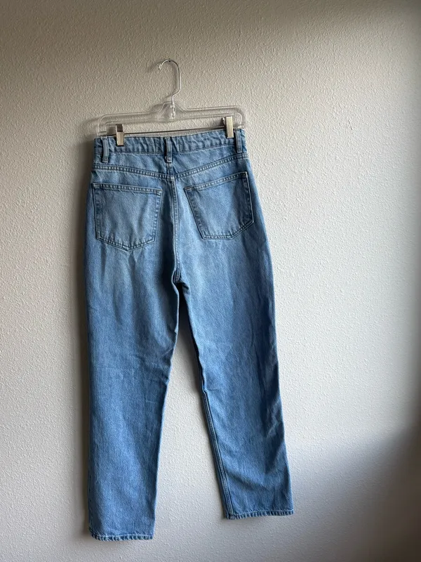 High-Rise Straight Leg Jeans - Image 4