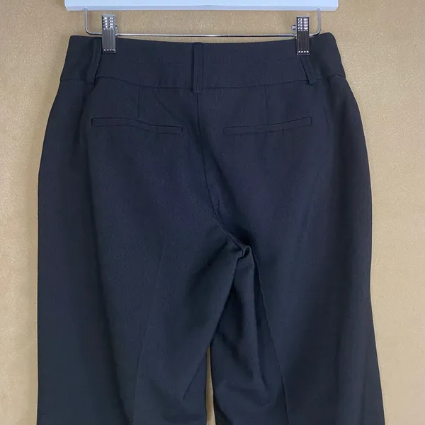 APT 9 Women's Black Dress Pants Trousers Wide‎ Leg Work Career Business Sz 2 EUC - Image 5