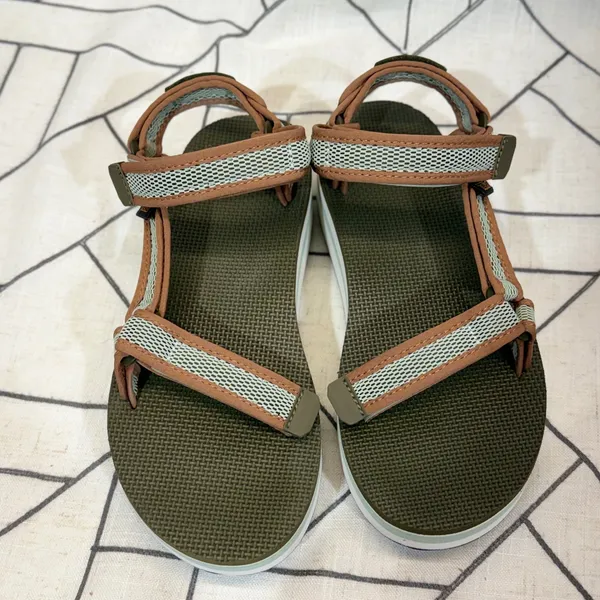 Teva Midform Universal Sandals Size 8 Green Mesh Platform Strappy‎ 1102451 READ - Image 8