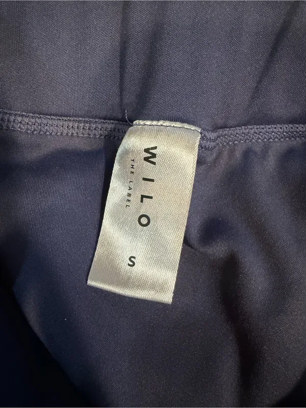 Wilo The Label Navy Athletic Skort with Light Blue Piping - Image 2