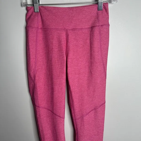 Women's Outdoor Voices‎ Size Small Pink High Waisted Full Length Leggings Yoga - Image 2