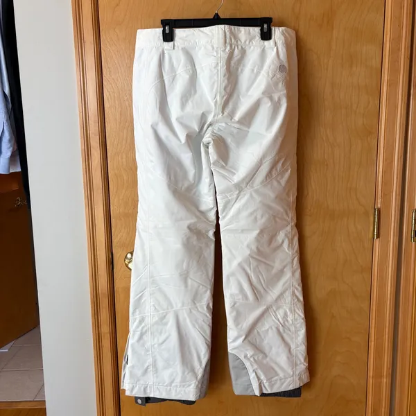 Marmot Snow Pants Women Large White Insulated Ski Snowboard A75890 - Image 3
