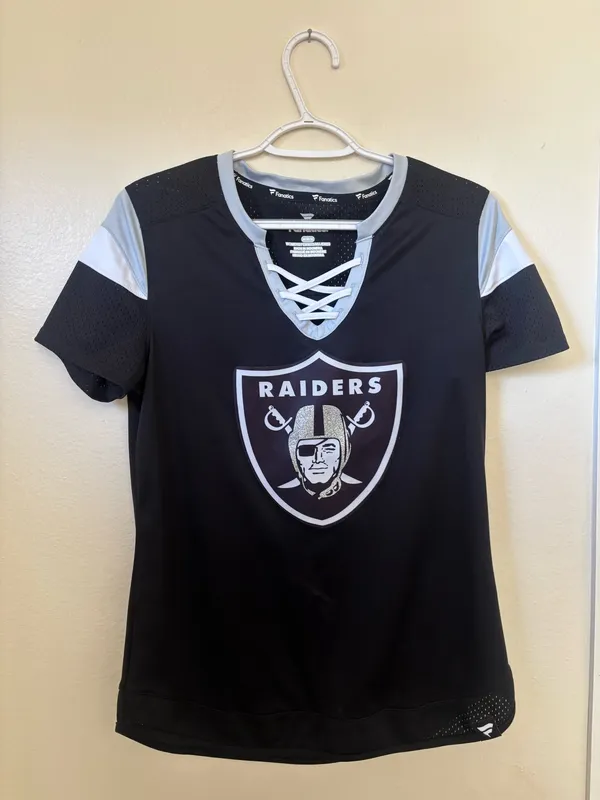 Fanatics Raiders Football Tee Shirt Women’s - Image 2