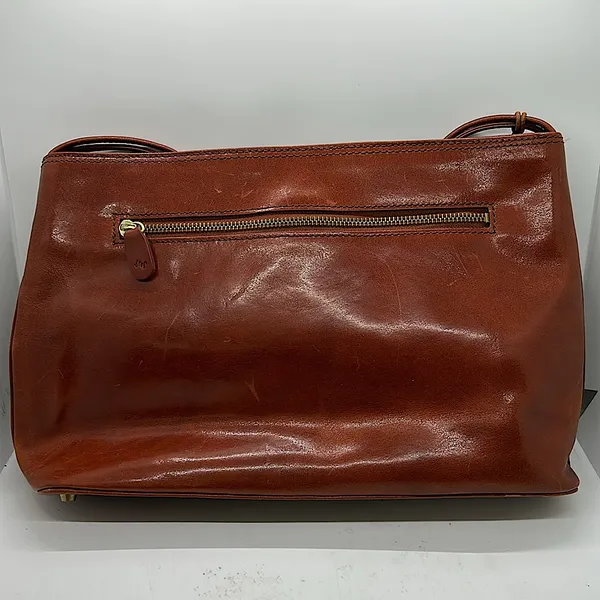 Monsac Original Rich Brown Leather Tote Bag Purse 🌺🌺 - Image 2