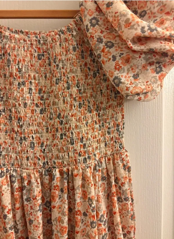 Floral Orange Dress - Image 2