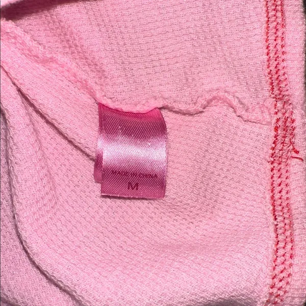 PINK VICTORIAS SECRET Long Sleeve sleep shirt size medium Y2K Bella Swan - Image 8
