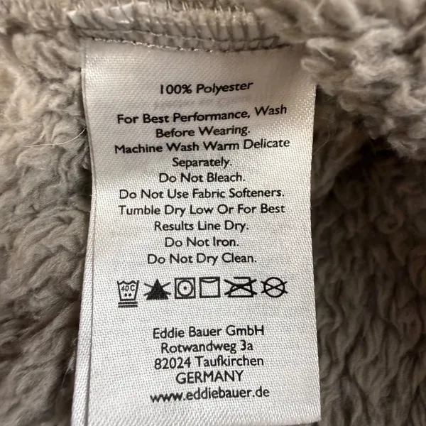 Eddie Bauer Teddy Fleece Pullover Women's Small Colorblock Sherpa Snap Soft - Image 6
