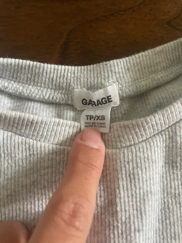 Garage Baby Cropped Tee White - Image 3