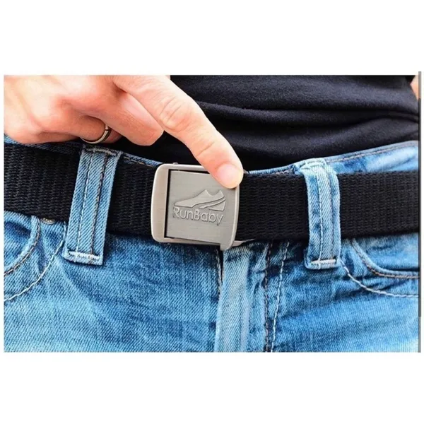 New Unisex RunBaby Premium Quality Adjustable Sport Belt in Black - Image 2
