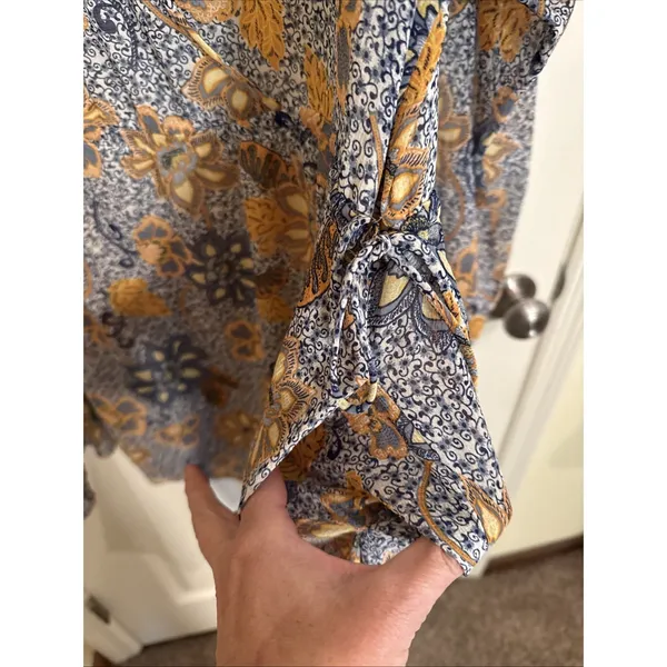 Free People Teegan Mini Dress Floral Print Small Boho Bohemian Coastal Country S - Image 5