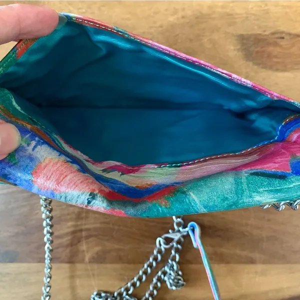 HOBO Multi Colored Crossbody Handbag With Removable Chain Strap - Image 6