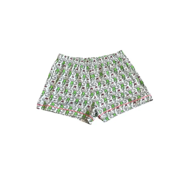 New Roller Rabbit Blue Green Lovely Monkey 12 Days Polo PJ Pajama Short S - Image 7