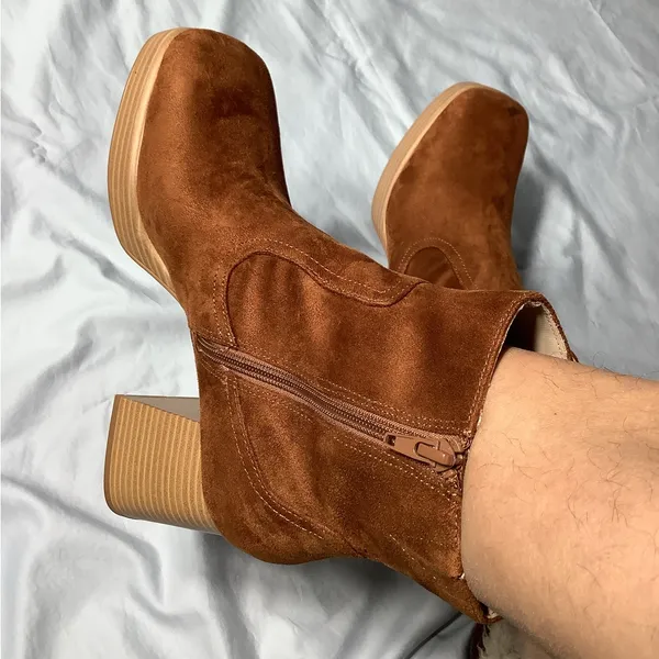 BP KEYLA platform booties NEW 🔥 Brown Size 9 - Image 2