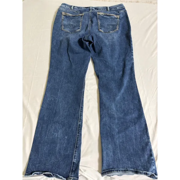 Silver Jeans Avery Slim Boot Medium Wash Denim Jeans W94627SDG332 Sz 18 L33 Wmn - Image 7