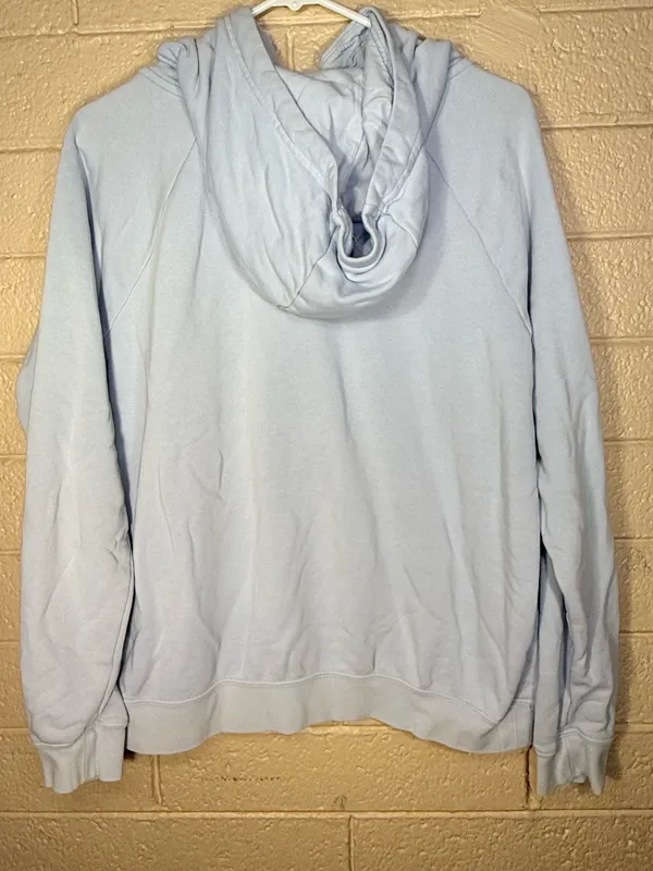 Nike Pale Blue Pullover Hoodie with Swoosh Tag - Image 2