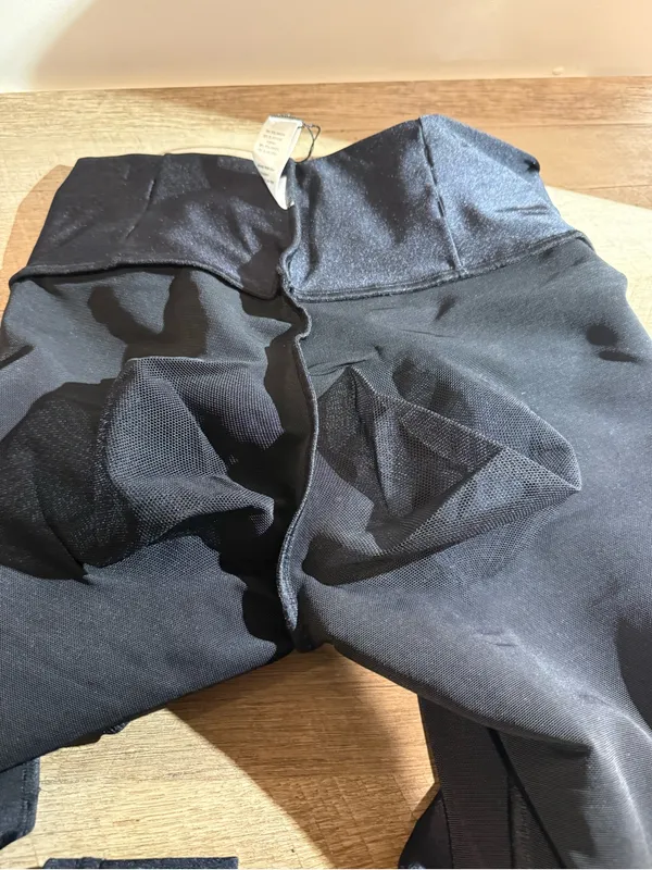 Black Colombian High-Waist Butt Lift Leggings Size M - Image 8