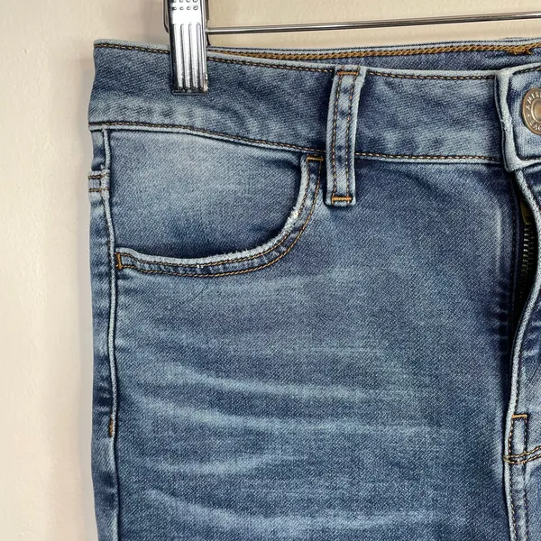 American Eagle Hi Rise Jeggings Distressed Thrashed Skinny Ankle Jeans womens 8 - Image 3