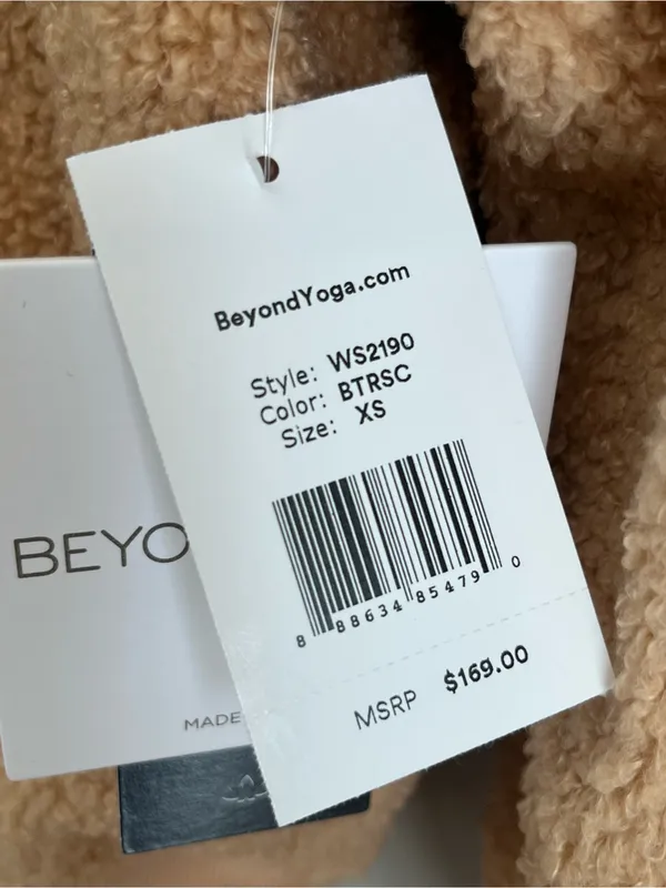 Beyond YogaBrave The Elements Sherpa Bomber jacket NEW XS - Image 9