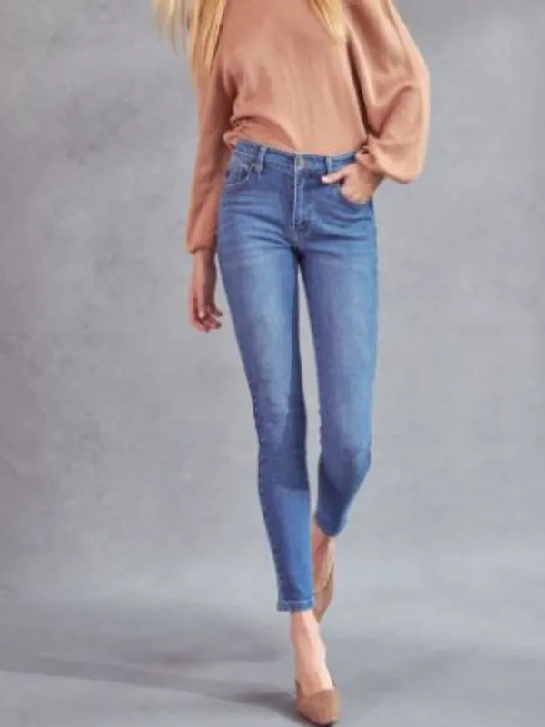 KanCan Caprice High Rise Skinny Jeans Medium Wash Women's Denim Size 24 - Image 3