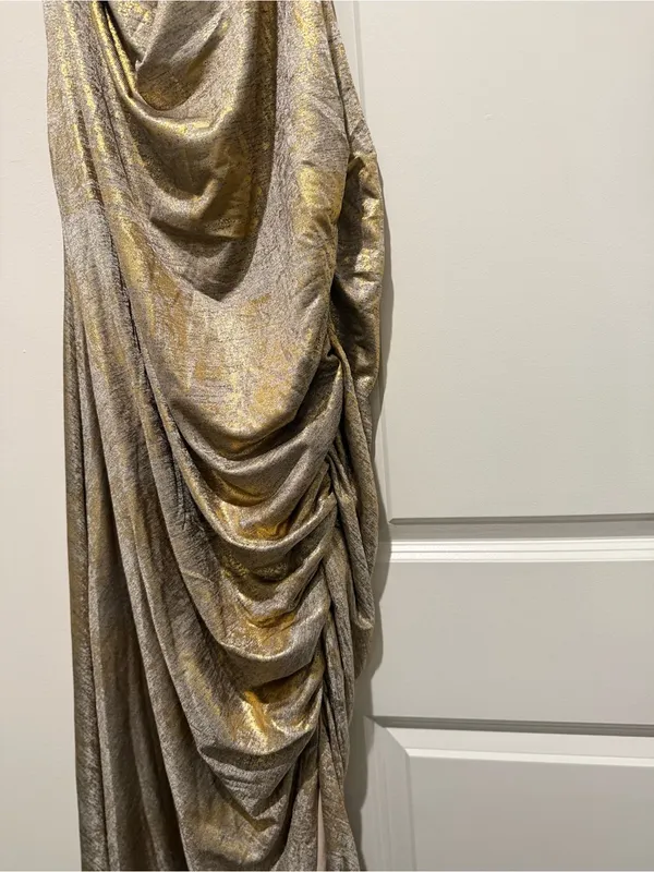 Anthropologie The Maya Ruched Cowl-Neck Dress: Shine Edition - Image 6