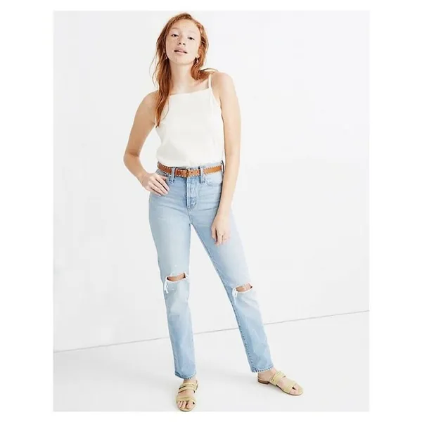 Madewell Classic Straight Full-Length Jeans in Hartsville Wash Size 25‎ - Image 3
