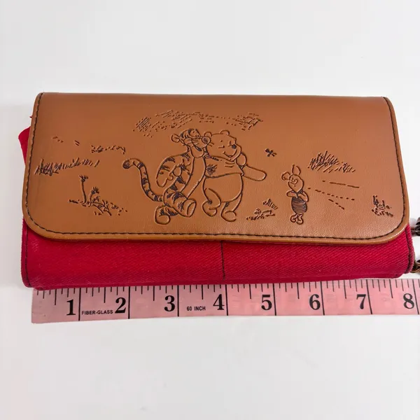 Disney Winnie The Pooh Vintage‎ Tigger & Piglet Leather/Jean Wallet - Image 5