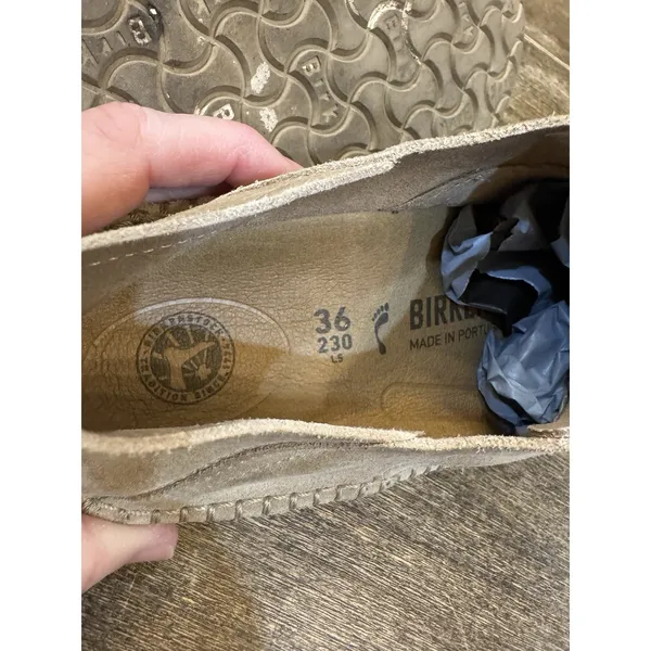 Womens Birkenstock Gary Convertible Derby shoes Size 36 US 5-5.5 Ginger Suede - Image 11