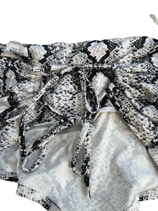 ELECTRIC INDIGO Snake Print Scarf Top Size Small NEW NWT - Image 2