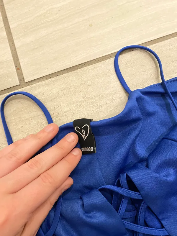 Windsor Blue Bodycon Mini Dress - Image 11