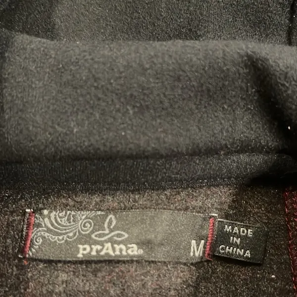 prAna Hartlie wool blend pullover half zip jacket mulled wine M - Image 6