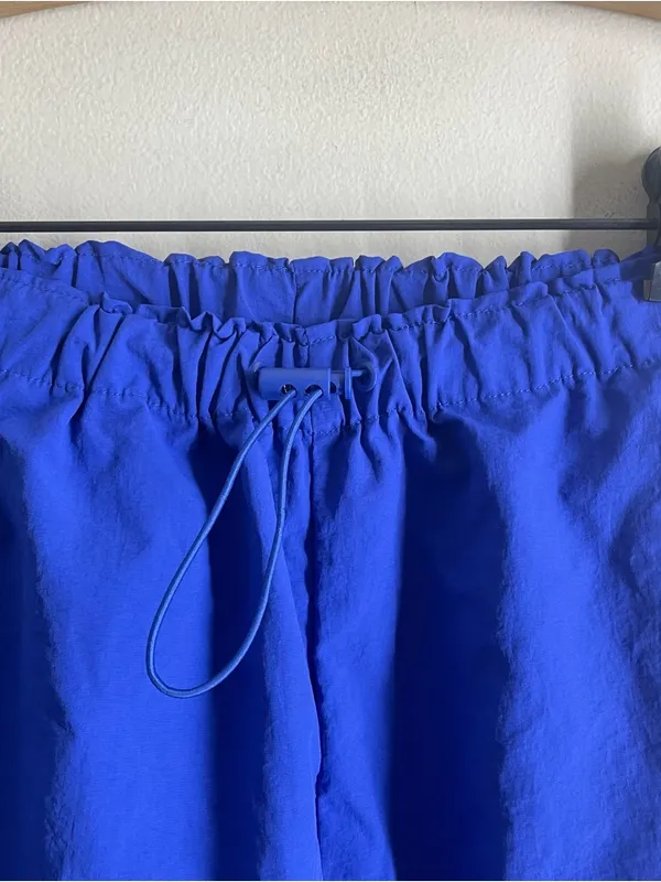Love Tree Nylon Cargo Pants size S Blue Purple Parachute Jogger Lightweight - Image 3