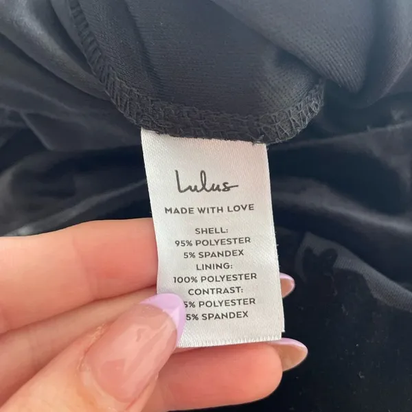 Lulus Love About It Velvet Strapless Jumpsuit Size Large‎ Black - Image 5