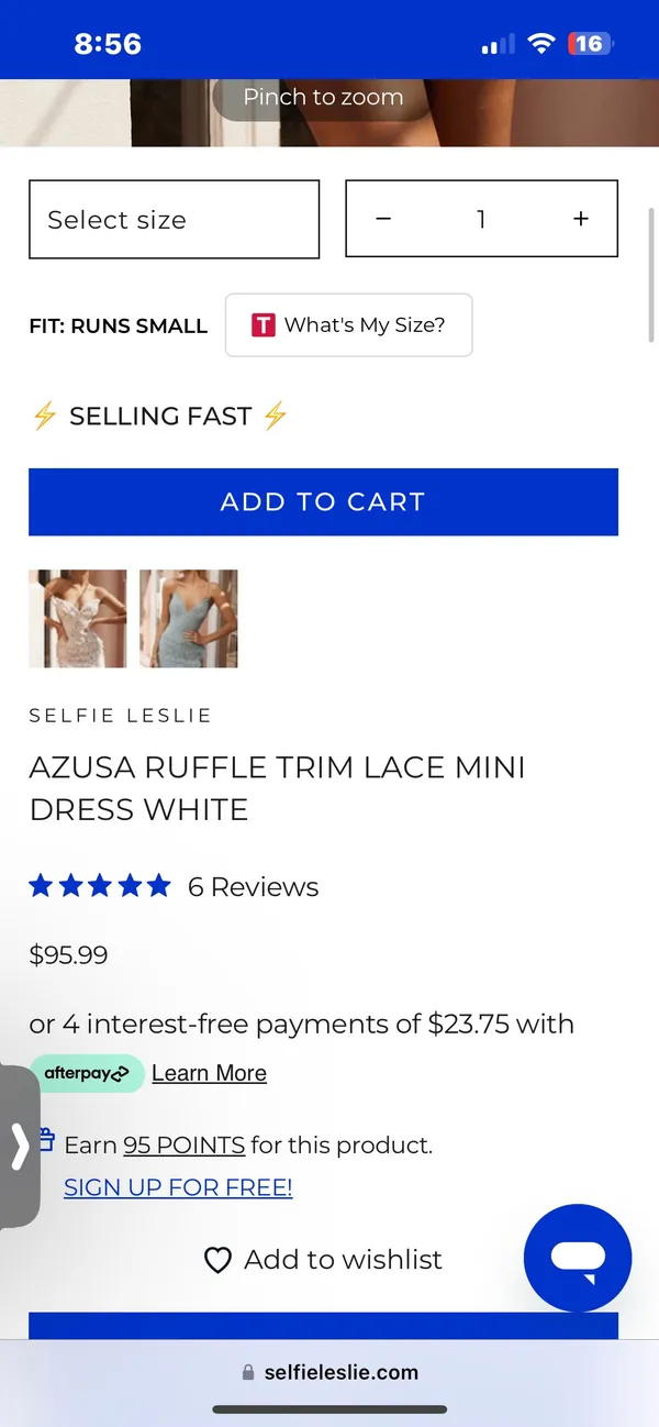 Selfie Leslie White Lace Dress - Image 4