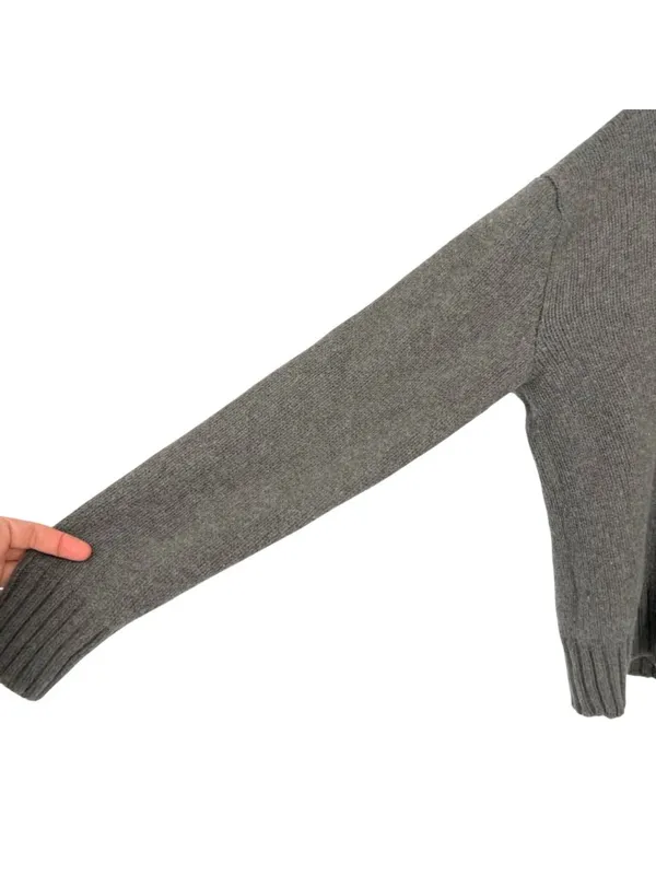 Polo Ralph Lauren Gray Wool Blend Crewneck Sweater Size Large Quiet Luxury - Image 4