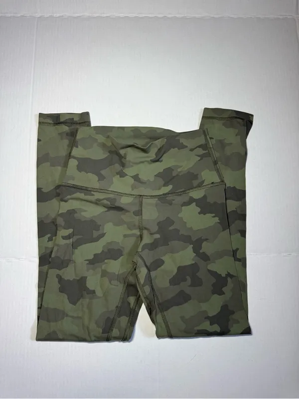Lululemon Align Camo Green Twill Multi Leggings 25" - Image 3