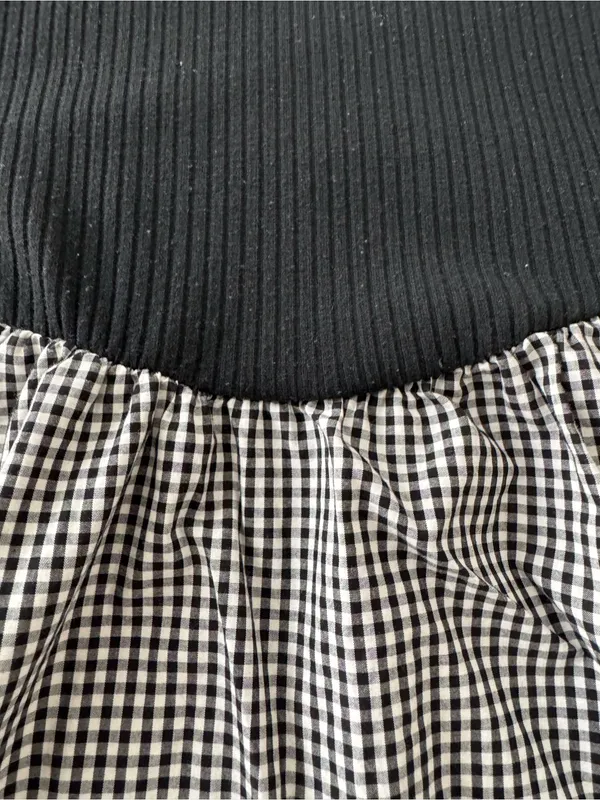 a new day Black Tank with Black-and-White Gingham Midi dress, size XL pinups - Image 16