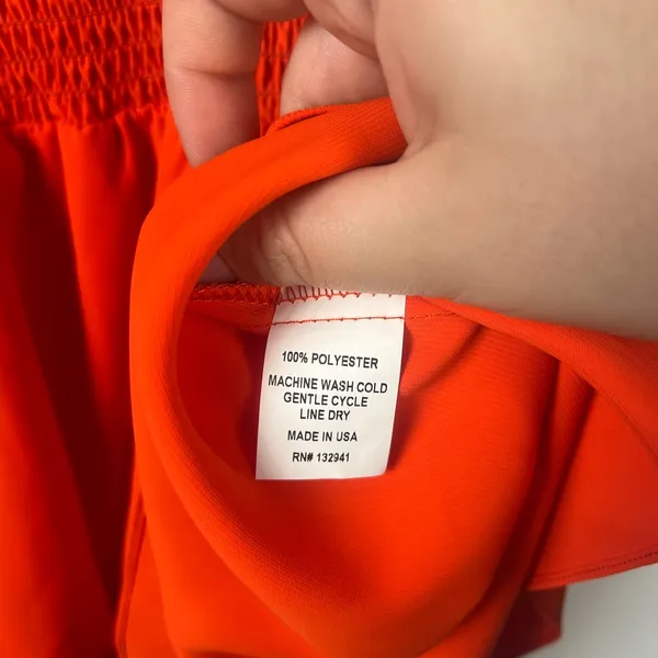 Amanda Uprichard Women’s Vareta Dress Ruffle Orange medium Mini - Image 7