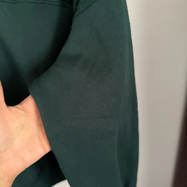 Anthropologie Maeve XS‎ Sheer-Shoulder Pullover Knit Top Green Holiday Evening - Image 4