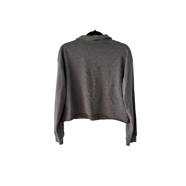 Wild Fable Heather Grey Cropped Polo Sweatshirt Womens‎ Medium NWT 331115874 - Image 9