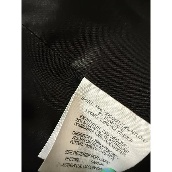 J.Crew 365 Womens Grey Ponte Open Front‎ Collarless Blazer Jacket Size 4 - Image 4