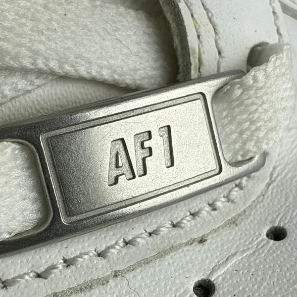 Nike Air Force 1 Low '07 Women's White Lace Up Leather Sneakers Shoes Size 9 - Image 7