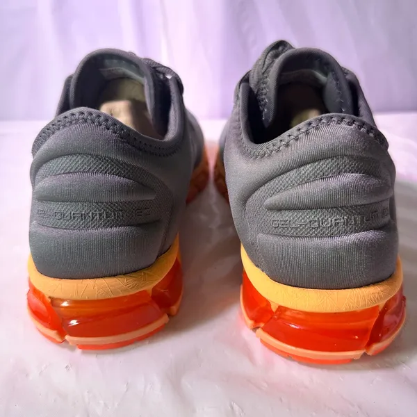 ASICS Men's Athletic Shoes in Gray and Orange - Image 6