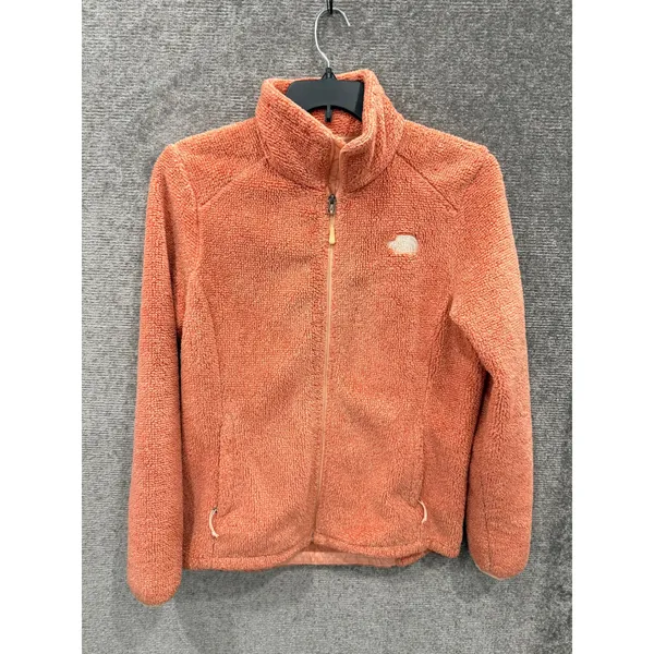 The North Face Women Fleece Jacket Large Orange Osito Full Zip High Pile Soft - Image 3