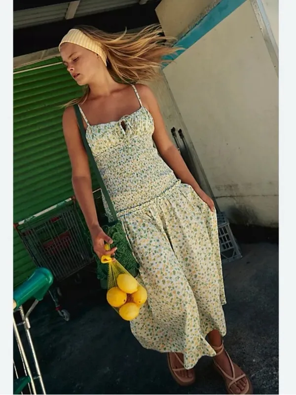 Free People Lavender Daze Days Midi Smocked Dress - Image 11