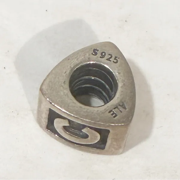PANDORA 925 Sterling Silver Charm ALPHABET LETTER‎ Initial C - Image 2
