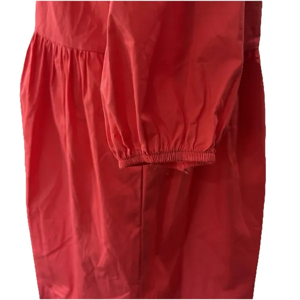 Band Of The Free Scarlet Red Bow Mini Dress Tie Front Boho Coquette Medium - Image 7