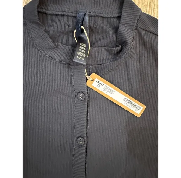 SKIMS Soft Lounge Henley Onesie S - Image 7