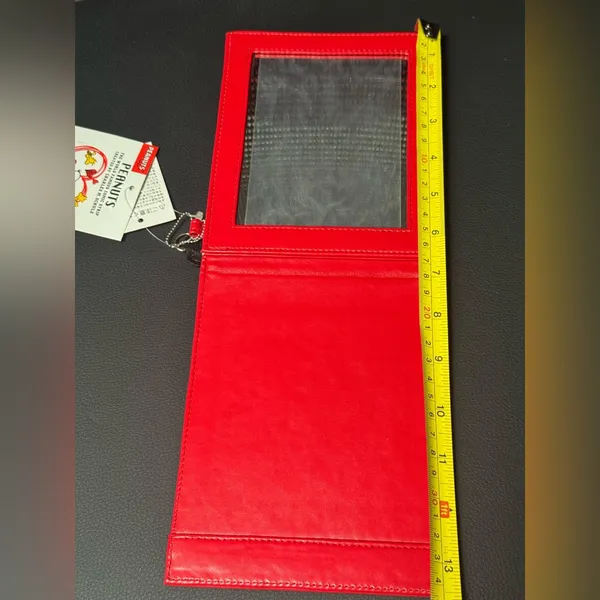 Peanuts Red Snoopy and Woodstock Card Id Holder Mini Wallet - Image 3